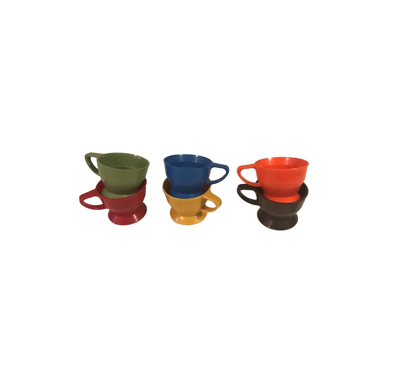 Vintage Set of 6 Plastic Solo Cup Holders
