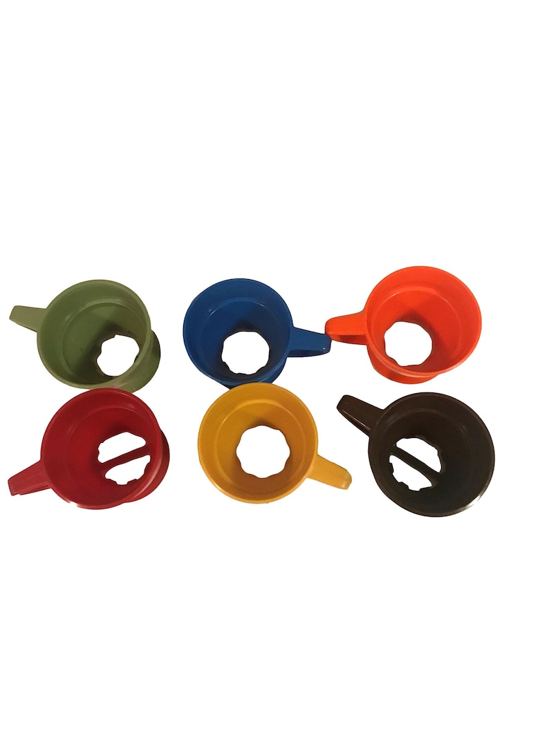 Vintage Set of 6 Plastic Solo Cup Holders