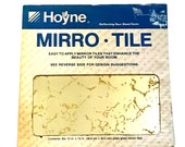 12" Square Vintage Hoyne Gold Flecked Mirrored Tiles NOS Box of 6; 3 boxes RESERVED for Desi