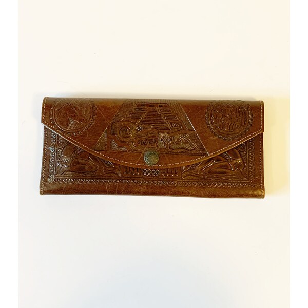 Vintage Brown Vinyl Mexico Wallet