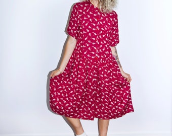 Ruby Red Summer Dress