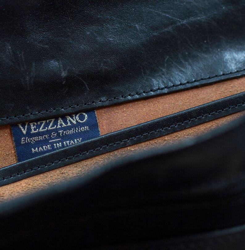 Vezzano Messenger Bag Business Leather Bag made in Italy Quality Bag
