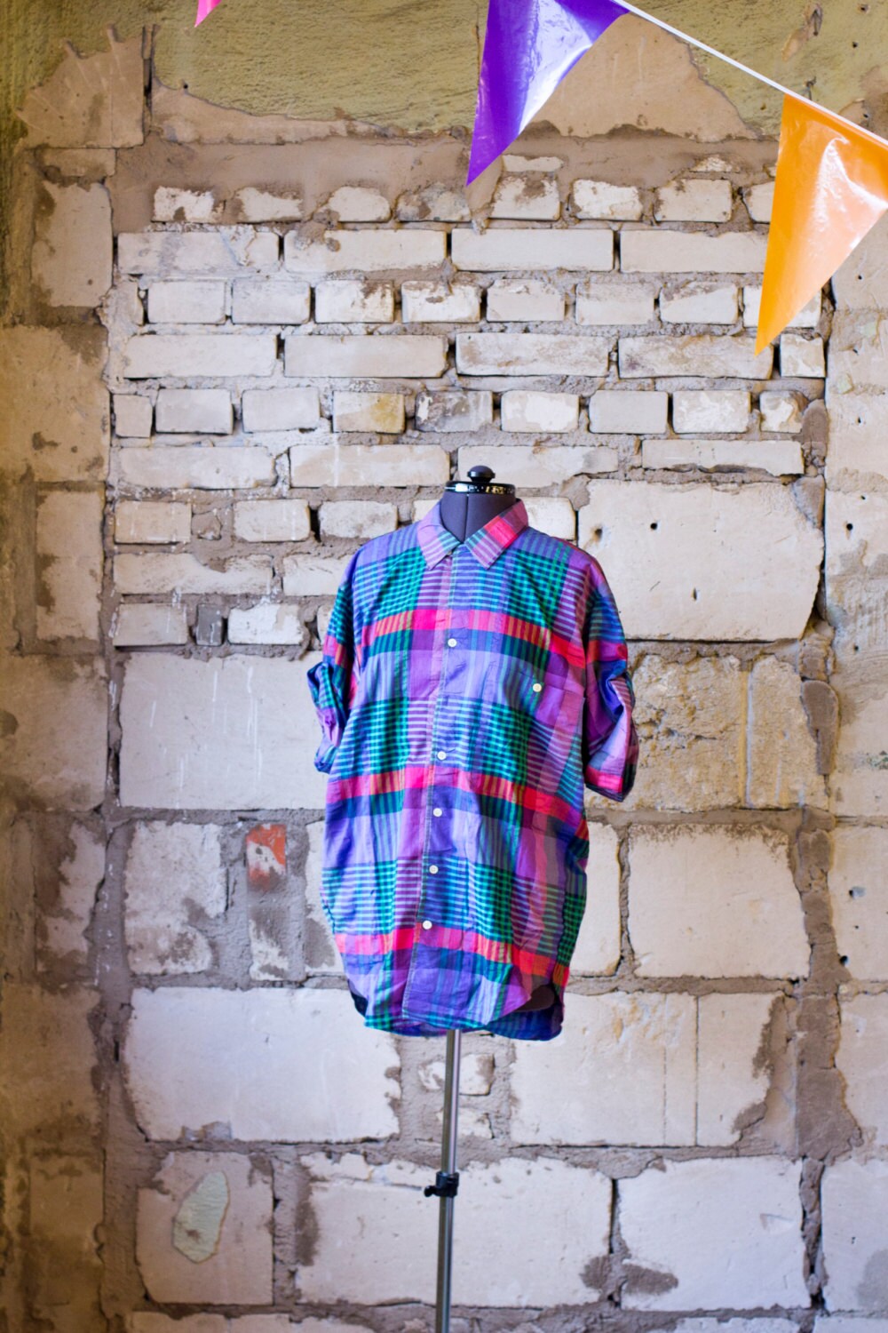 80s Style Shortsleeve Shirt Purple Pop Listen to the Cure Casette - Etsy