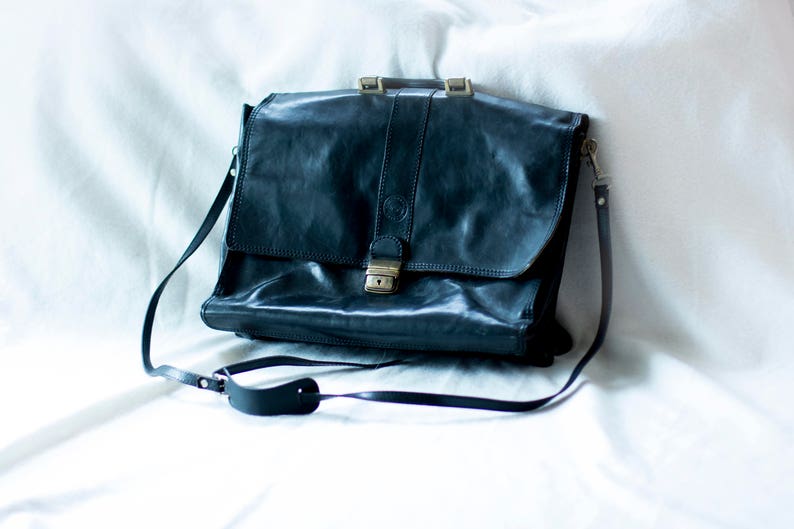 Vezzano Messenger Bag Business Leather Bag made in Italy Quality Bag