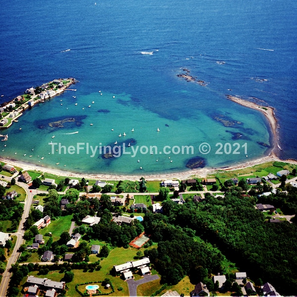 Kennebunk Maine Beach 16" X 20" Frameable Aerial Photograph