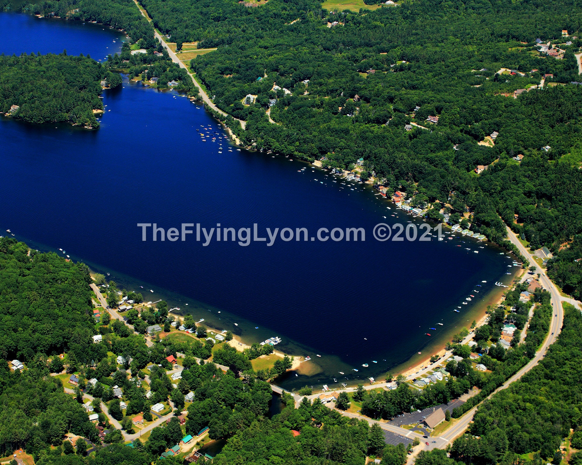 Newfound Lake Aerial Photo NH 16 X 20 Frameable Etsy