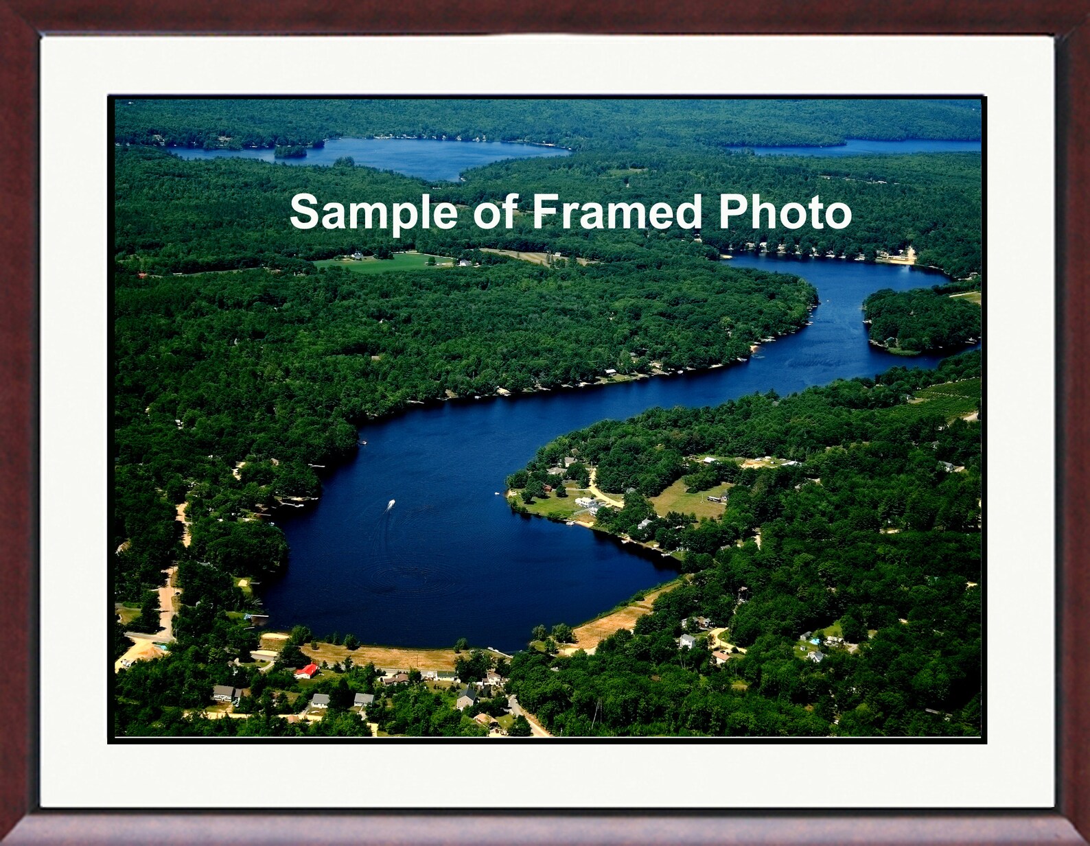 Locke Lake Barnstead New Hampshire 16 X 20 Frameable Aerial Photograph