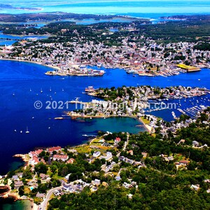 Rocky Neck Gloucester Massachusetts 16" X 20" Frameable Aerial Photograph by Todd Lyon