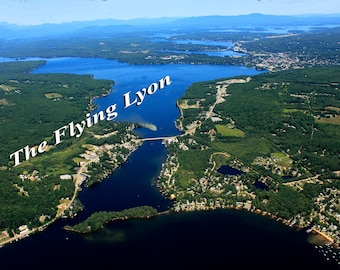 Lake Winnisquam NH 16" X 20" Frameable Aerial Photograph