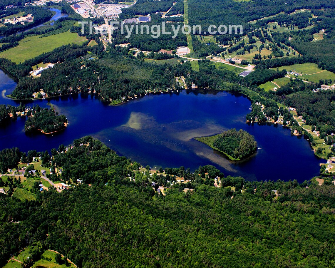 Silver Lake Tilton NH 16 X 20 Frameable Aerial Etsy