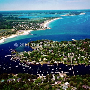 Annisquam Lobster Cove Winngaersheek Beach Ipswich Bay Gloucester Cape Ann Massachusetts Aerial Photo