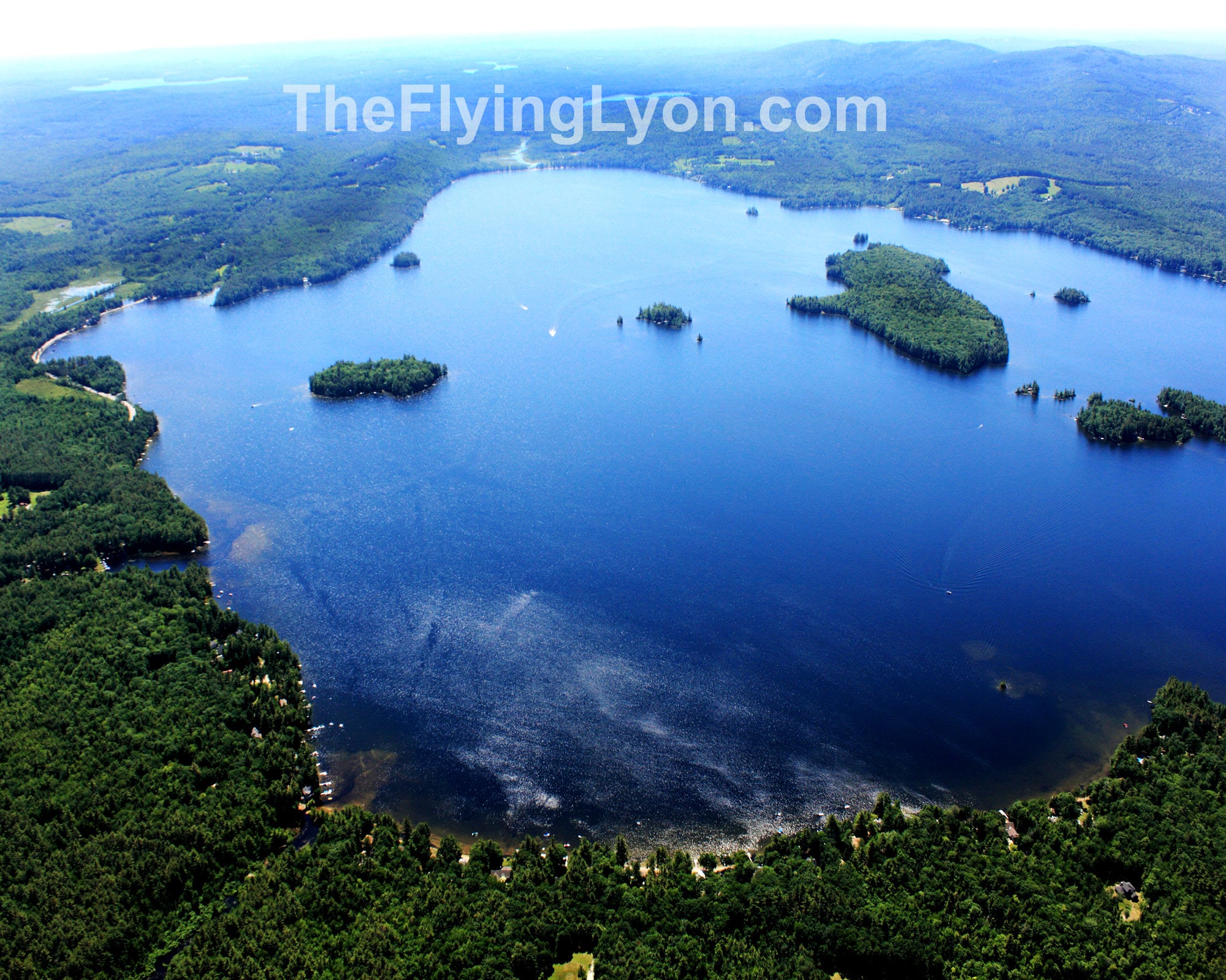 Lake Wentworth NH 16x20 aerial photo fits into a standard Etsy