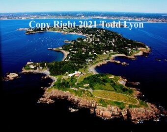 Nahant Massachusetts 16" X 20" Frameable Aerial Photograph
