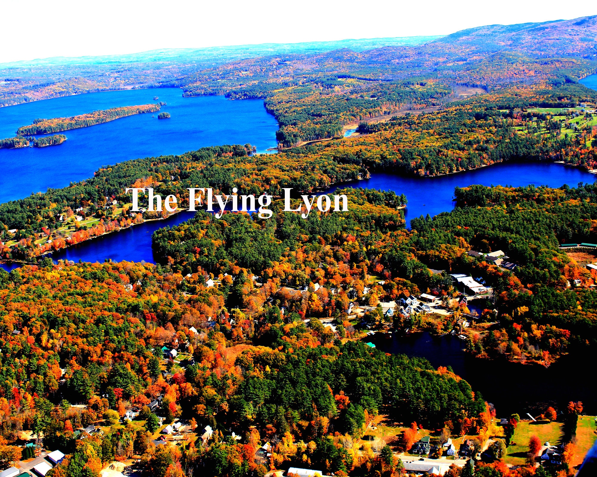 Wolfeboro New Hampshire Crescent Lake 16 X 20 Frameable Aerial
