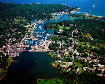 Kennebunkport Maine 16" X 20" Frameable Aerial Photograph