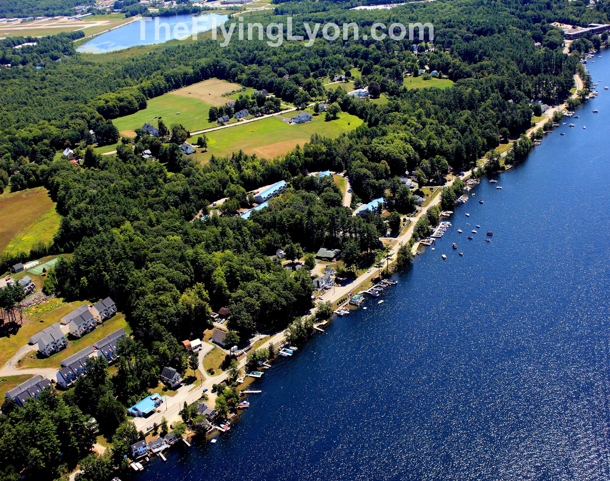 Paugus Bay Laconia NH 16 X 20 Frameable Aerial Photograph Etsy