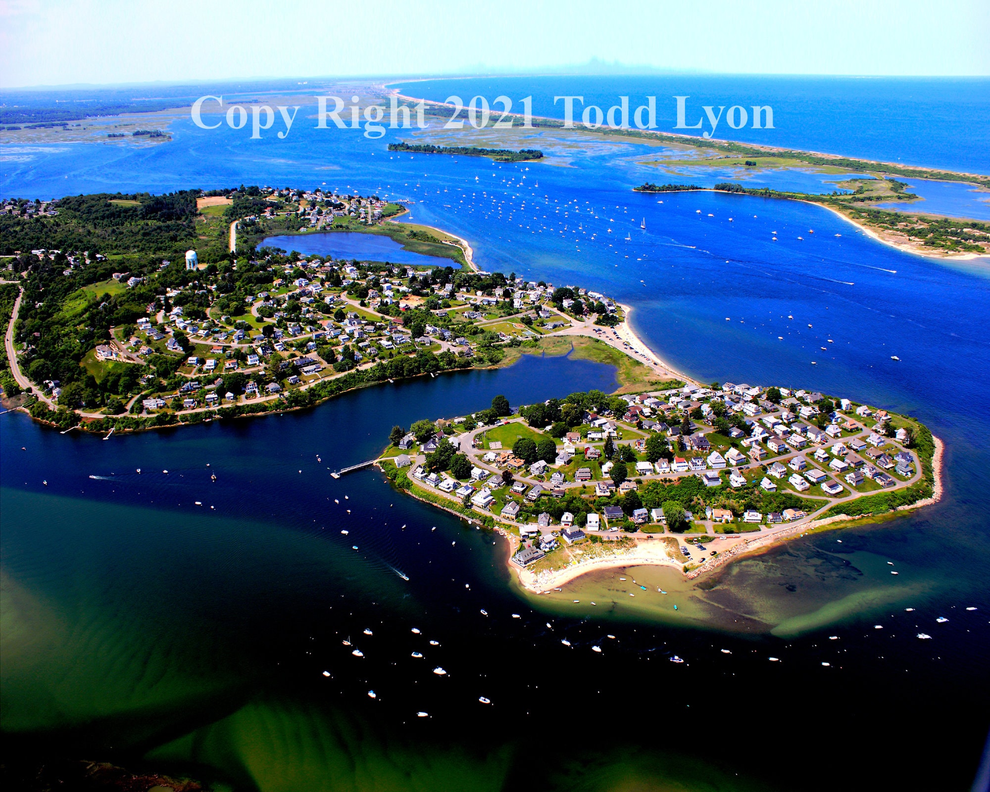 Ipswich Great Neck & Little Neck Massachusetts 16 X 20 Frameable Aerial