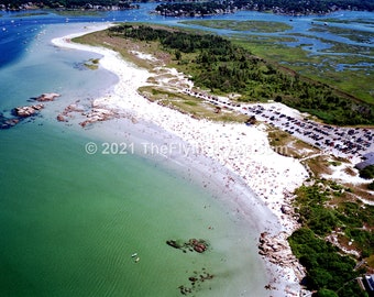 Winngaersheek Beach Gloucester Massachusetts 16" X 20" Frameable Aerial Photograph