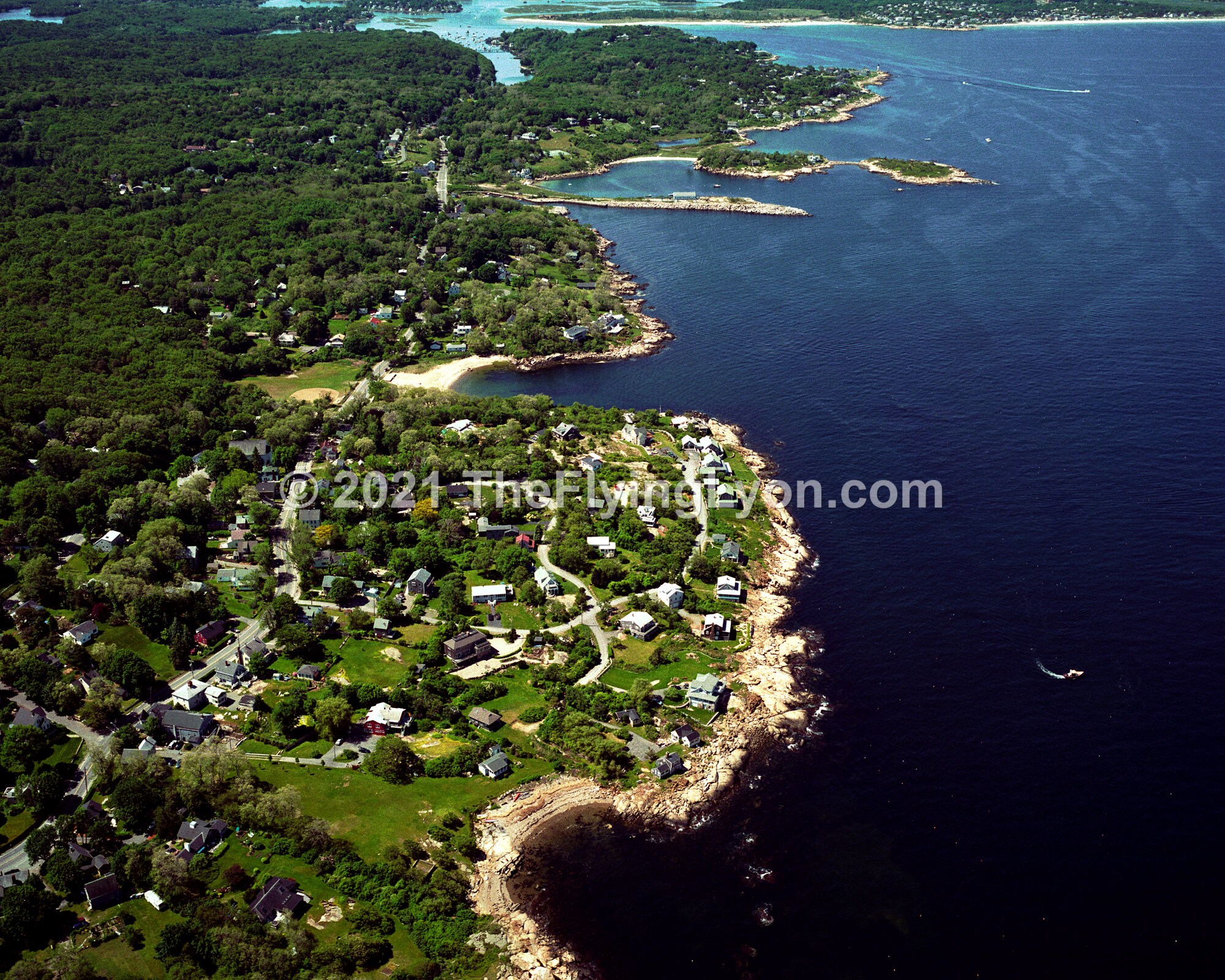 Plum Cove Lanesville Massachusetts 16 X 20 Frameable Aerial Photograph Etsy