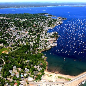 Marblehead Davereux Beach 16&quot; X 20&quot; Frameable Aerial Photograph Massachusetts