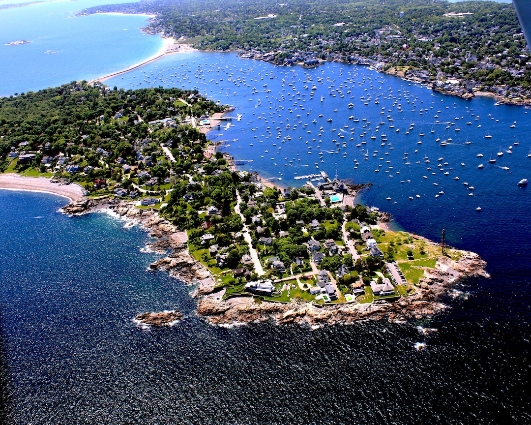 Marblehead Neck Massachusetts 16 X 20 Frameable Aerial Photograph Etsy