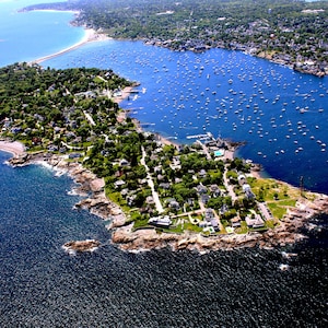 Marblehead Neck Massachusetts 16&quot; X 20&quot; Frameable Aerial Photograph by Todd Lyon