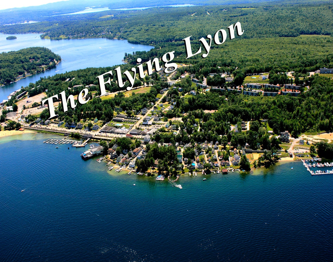 Weirs Beach Laconia NH 16 X 20 Photographie aérienne Etsy France