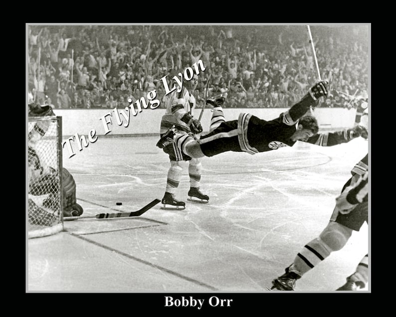 Bobby Orr Famous Flying Winning Goal Boston Bruins Hockey | Etsy