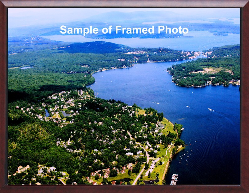 South Down Shore Paugus Bay Laconia NH 16 X 20 Frameable Aerial