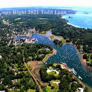 Manchester By The Sea Massachusetts 16&quot; X 20&quot; Frameable Aerial Photograph by Todd Lyon