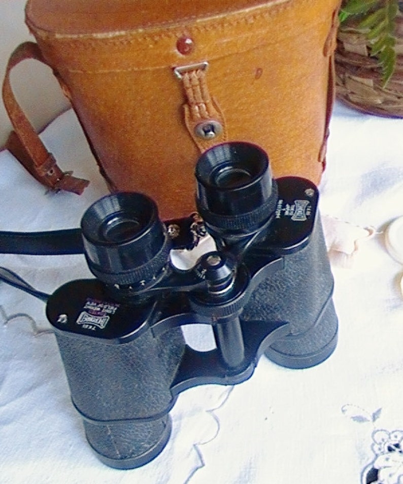 Binoculars with Leather Case Vintage 1940s Tokyo Japan Etsy
