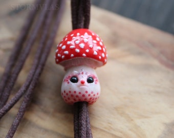 Red Fantasy Mushroom Dread Bead Shroom Dreadlock Accessories Dread Hair Bead Magic Forest Amanita Dread Cuff Loc Beads For Dreads Jewelry
