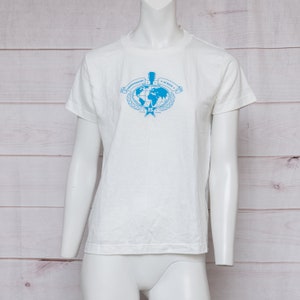 Hard Rock Cafe Vintage Blue & White Size XL Short Sleeve T-Shirt Dead Stock New With Tags Ambassadors of Rock Free Ship