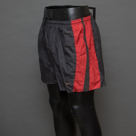 Vintage Men's Nike Gray & Red Shorts Size LARGE B7 - image 4