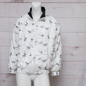 Prince Sportswear Vintage 1990s Women&#39;s Tennis Floral Jacket Size SMALL