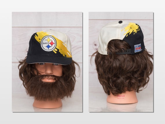 帽子 VINTAGE 90s NFL STEELERS CAP Pittsburgh Steelers Hat Snapback Vintage 90s Sharktooth Logo