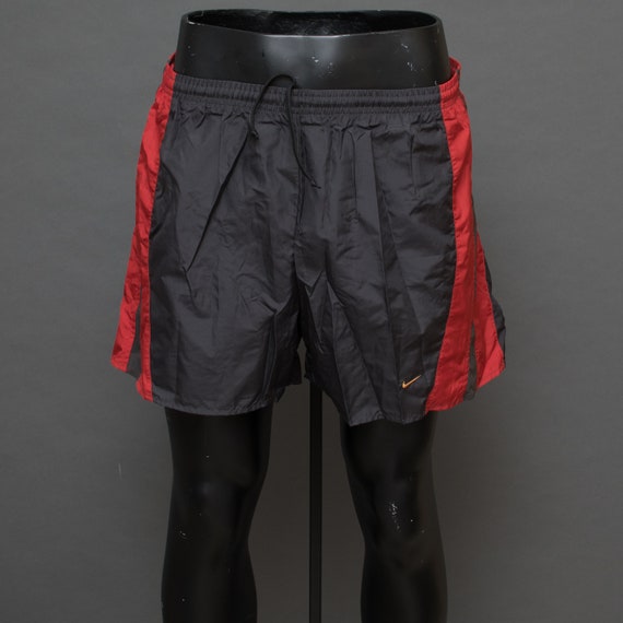 Vintage Men's Nike Gray & Red Shorts Size LARGE B7 - image 2
