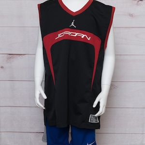 Maillot de basket-ball Nike noir et rouge pour garçon de la collection Air Jordan Taille XL (20) Logo Jumpman