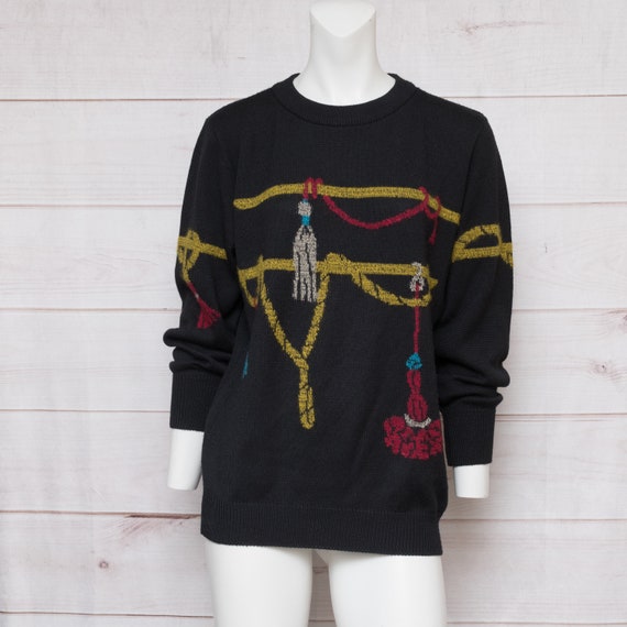 MONDI 1980s Vintage Ugly Christmas Sweater Women'… - image 8