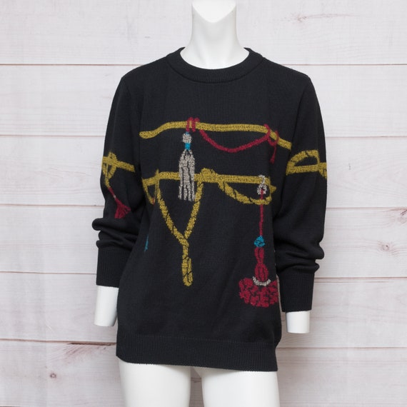 MONDI 1980s Vintage Ugly Christmas Sweater Women'… - image 2