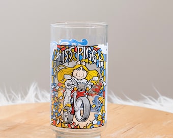Vintage 1981 Miss Piggy, Kermit the Frog, Fozzie Bear, & Gonzo | The Great Muppet Caper Collectible Glass  | Produced by McDonald's