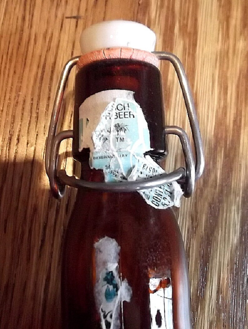 Collector GROLSCH Empty Glass Beer Bottle with Ceramic Stopper Etsy