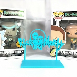 Rick and Morty (Fan Art) Display Sign POP Dorbz Wobblers Collectibles