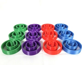 Otrio Game Missing Replacement Pieces Parts Tic Tac Toe Tokens All Selections - Also Go-Trio