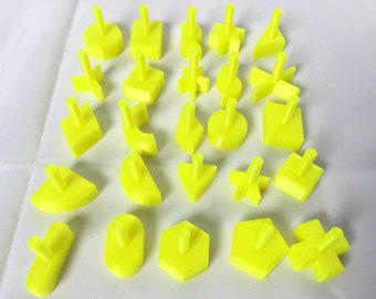 Complete Set of 25 The Game of PERFECTION Replacement Parts SHAPES Pieces