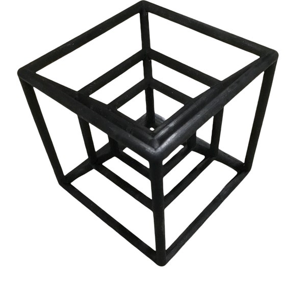 Tesseract Four Dimensional Hypercube Shape Math Geometry Educational Gift and Learning Tool 4D