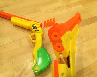 Buzz Bee Compatible Shotgun Rifle Doubleshot Soft Dart Blaster Gun