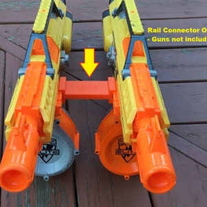 Nerf Compatible SSWI GRANDE Tactical Rail Connector Joiner 2 Guns Side by Side