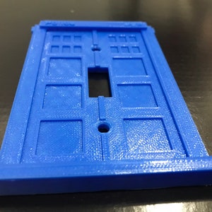 Blue Police Box Light Switch Cover | Doctor Who TARDIS Decor - Etsy