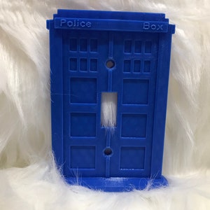 Blue Police Box Light Switch Cover | Doctor Who TARDIS Decor - Etsy
